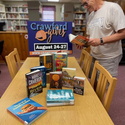 Crawford Gives helps keep our shelves full and programs alive!