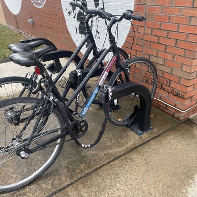 New bike racks placed at the CATA office on Pine Street in Meadville