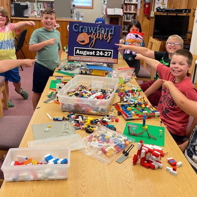 Our LEGO Club says YES to Crawford Gives!