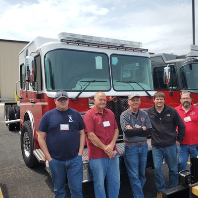 Truck committee members reviewed the Spartan chassis in Michigan