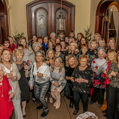 Meadville Garden Club Members before the opening of the 2022 Trees of Christmas