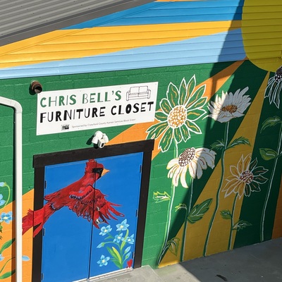 Chris Bell's Furniture Closet mural by Monica Cervone Mcelwain